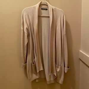 Abercrombie and Fitch long tan cardigan